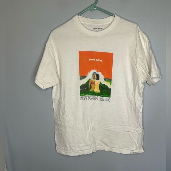 Men’s fucking awesome sky high farms skating t-shirt Large - Picture 1 of 3